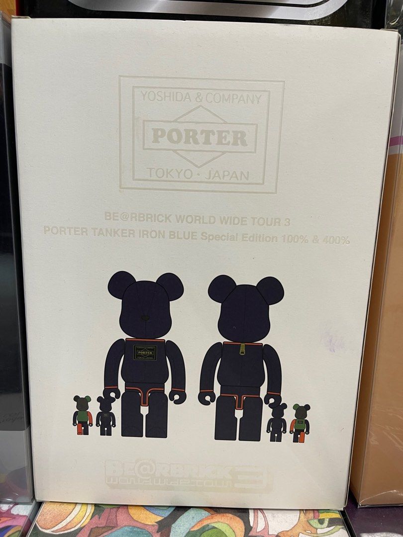 現貨Bearbrick Porter tanker iron blue 100% & 400% be@rbrick, 興趣