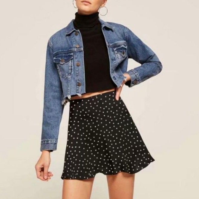 H M Polkadot Circle Mini Skirt Women s Fashion Bottoms Skirts