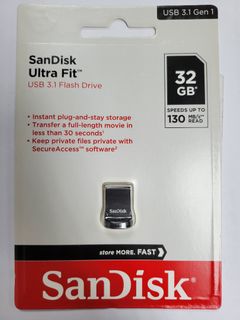 Brand New SanDisk 32GB Ultra Fit USB 3.1 Flash Drive