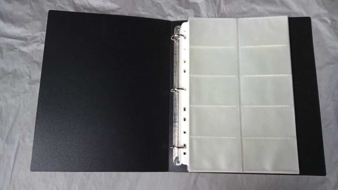A4 size 3 Ring Card album BINDER (Category: Stationery & School Supplies) located in Marikina City. Submitted by irvinesstuff (Listing ID 1201709977, Image 1). Description: pm 👍 Offer - For Card Collector 's/ Teks size/ mini teks - 3 RING A4 size - w / Sleeves like new / Unused check pic for more info.
