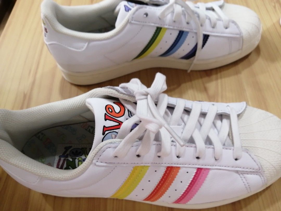colourful adidas sneakers