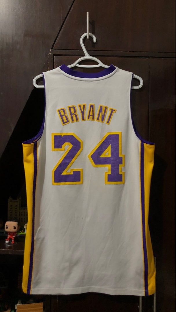 Authentic LOS LAKERS 24 Kobe Bryant XL long stitched Jersey Noche Latina  2014