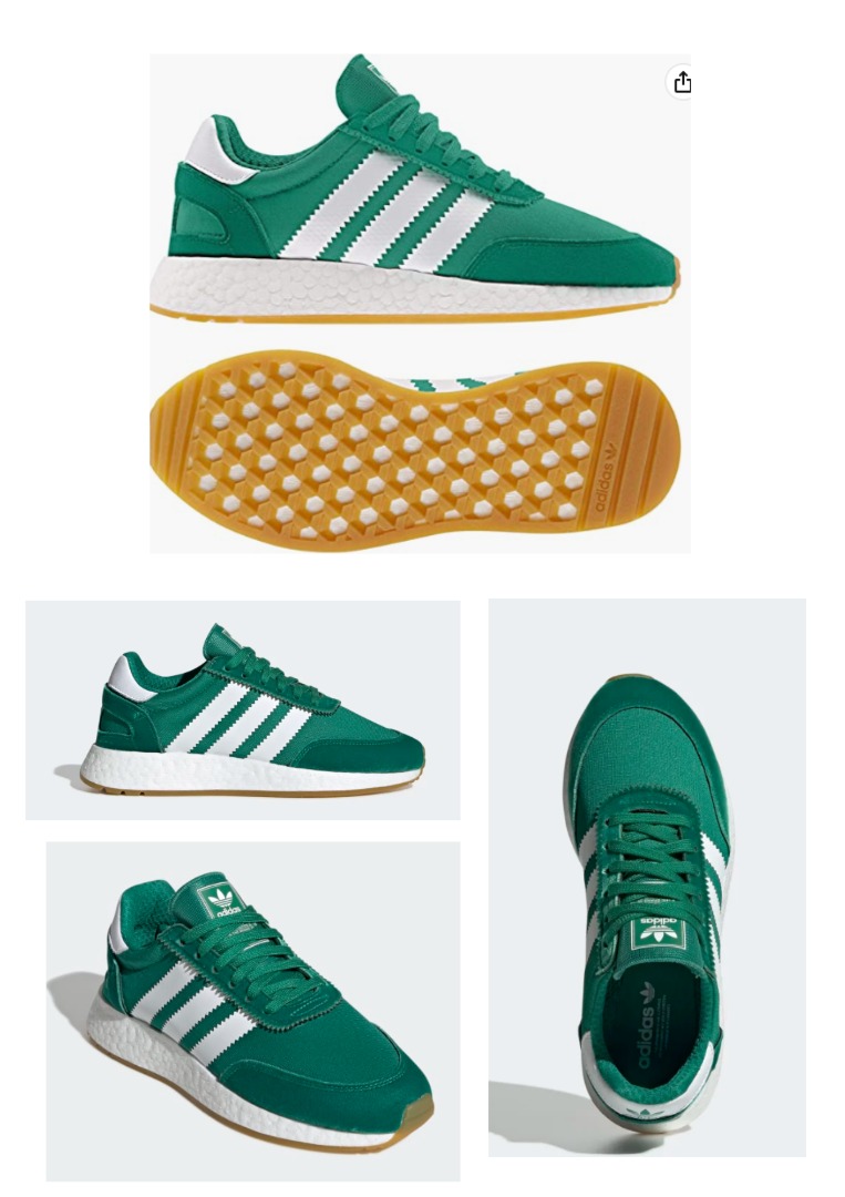 originals women I-5923 SHOES Bold Green / Cloud White / Gum, Women's Footwear, Sneakers on Carousell
