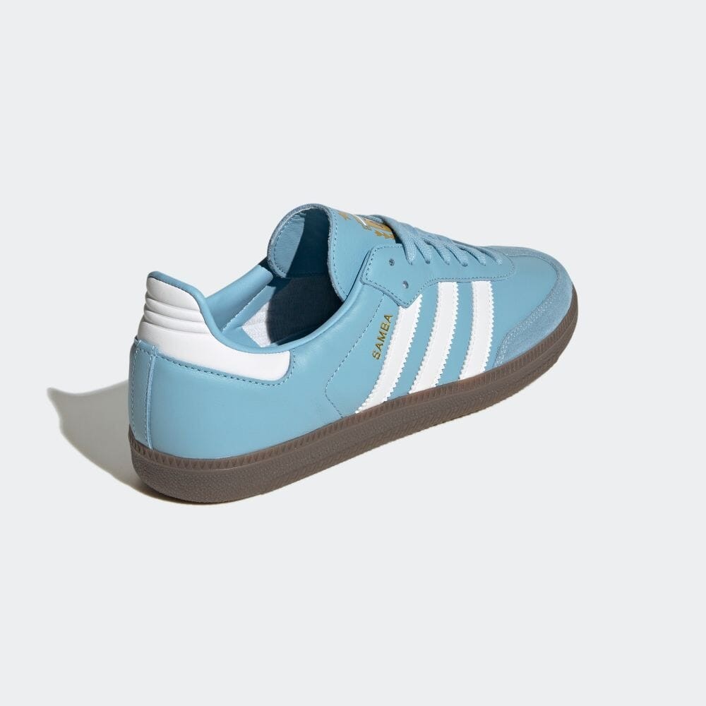 adidas Samba blue 阿根廷美斯, 男裝, 鞋, 波鞋- Carousell