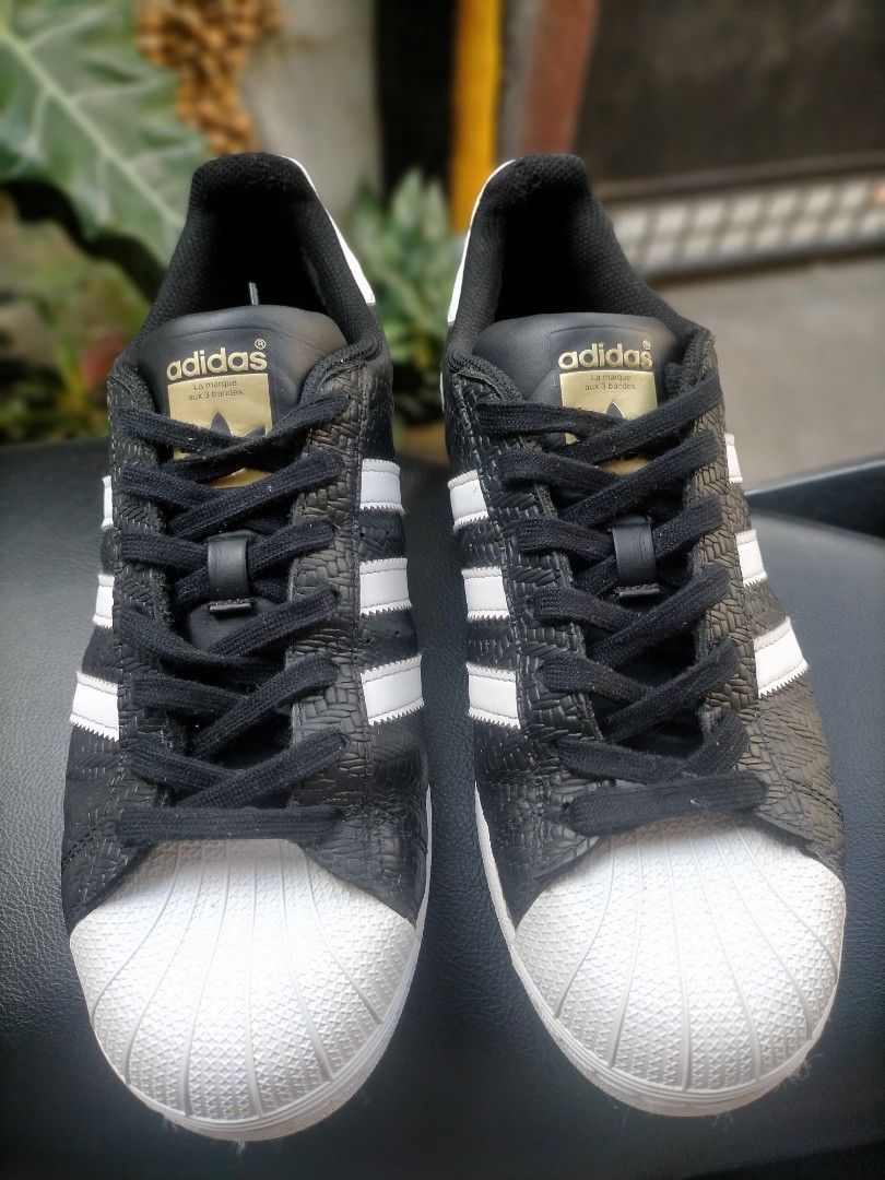 Adidas superstar shoes leather hot sale mid limited edition black