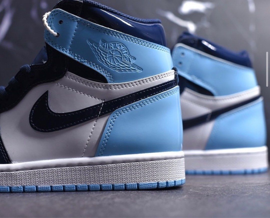 Air jordan 1 clearance high unc patent