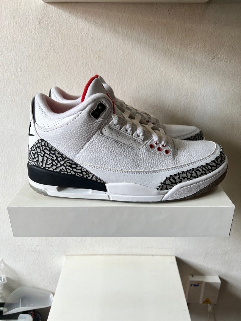 Air Jordan 3 White Cement FTL, Men's 