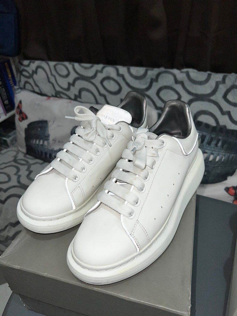 alexander mcqueen reflective sneakers womens