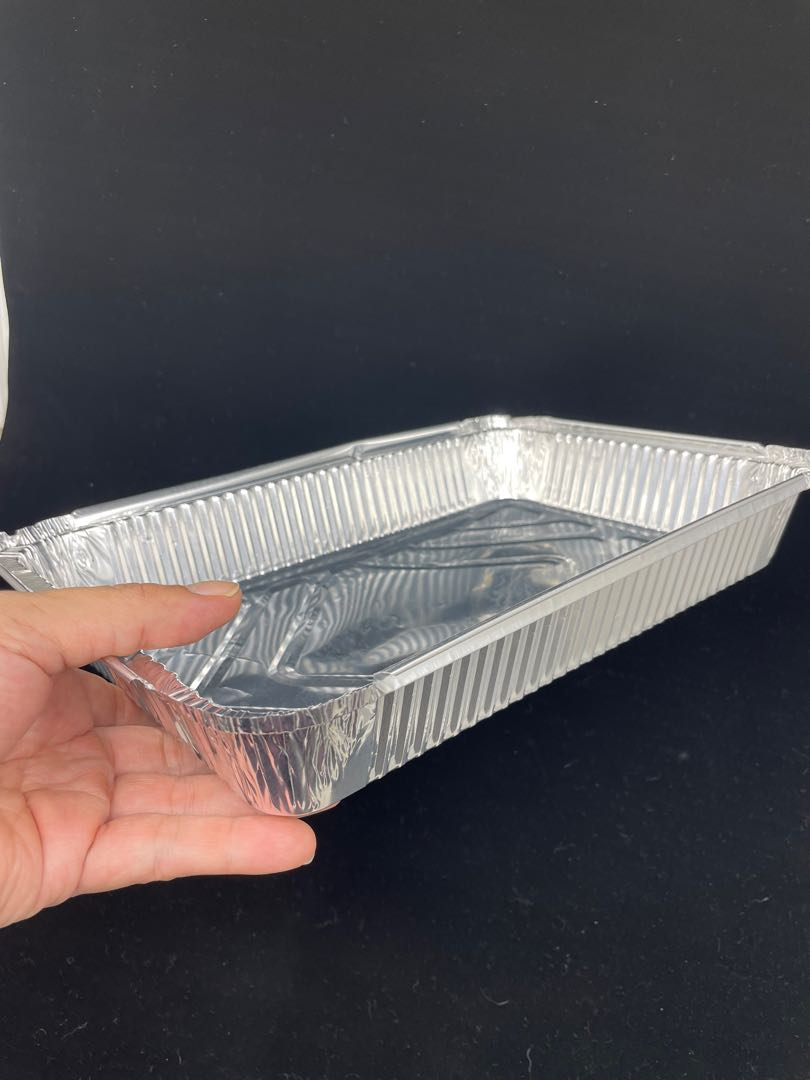 Aluminum food tray 12x8x2 with paper lid, Hobbies & Toys, Stationary