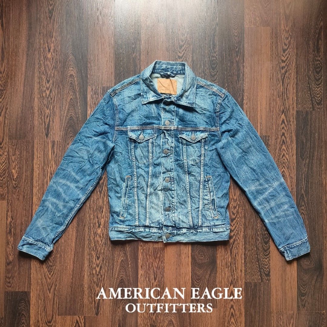 American eagle outfitters denim jacket on sale