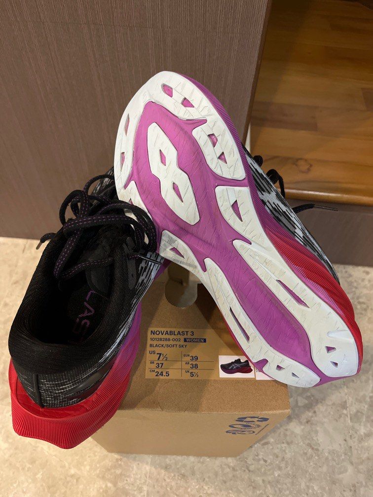 Asics Novablast 3 running shoes, Sports Equipment, Other Sports Equipment  and Supplies on Carousell