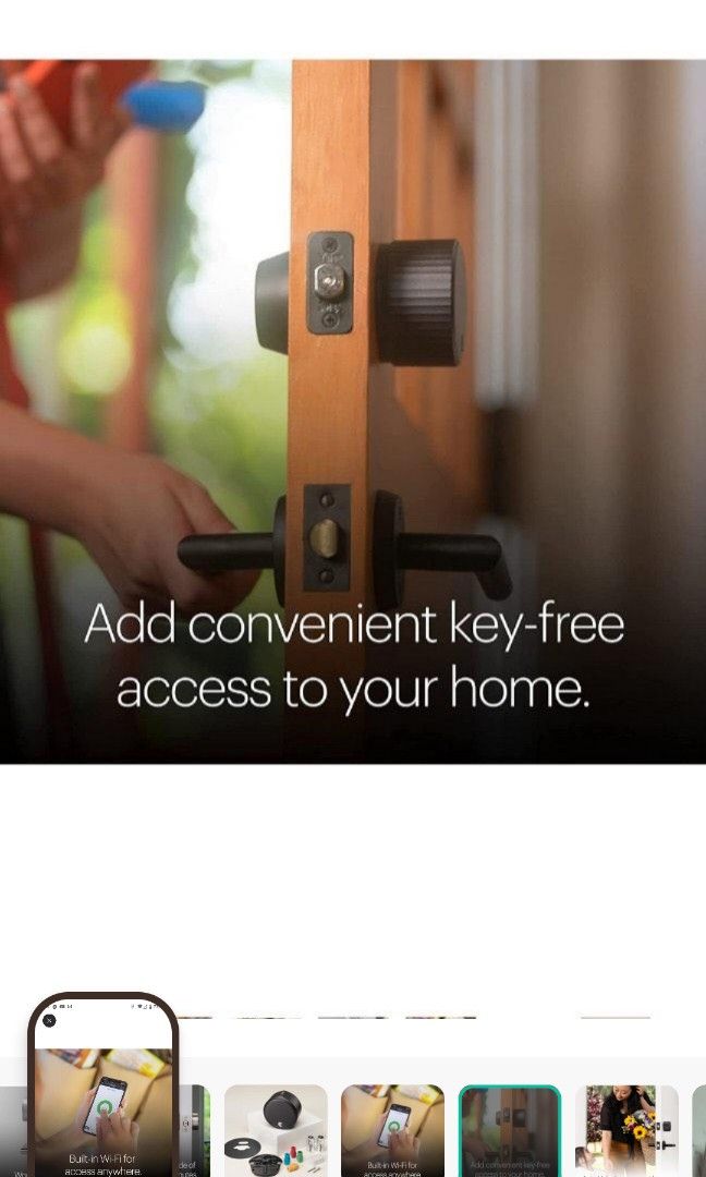 August WiFI Smart Lock (Newest Model 4th Gen NO need Wifi bridge