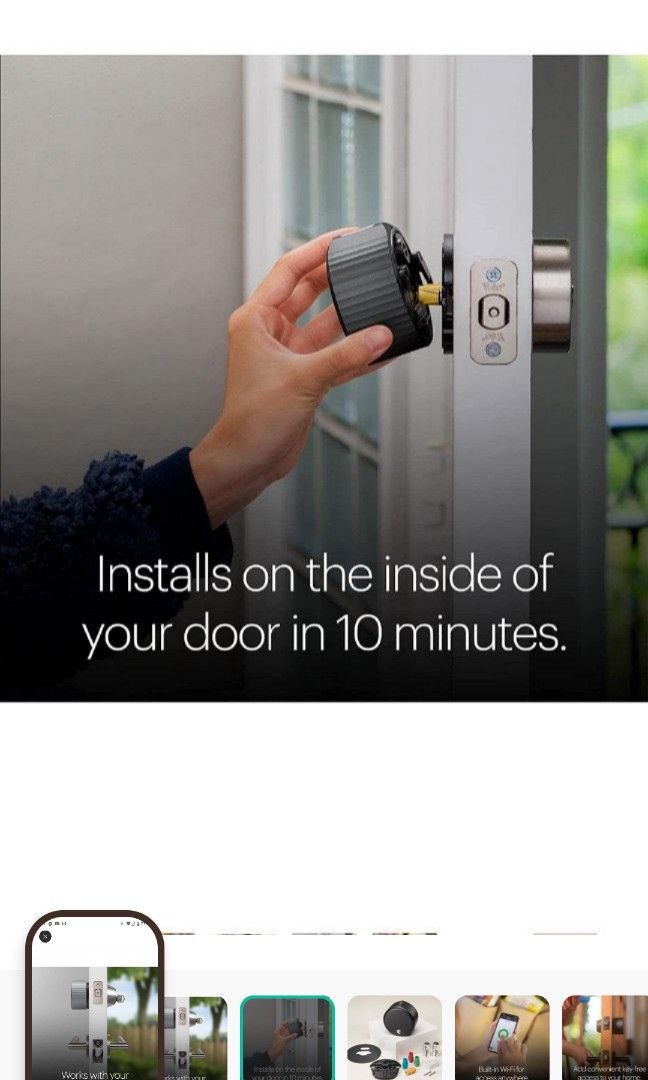 August WiFI Smart Lock (Newest Model 4th Gen NO need Wifi bridge