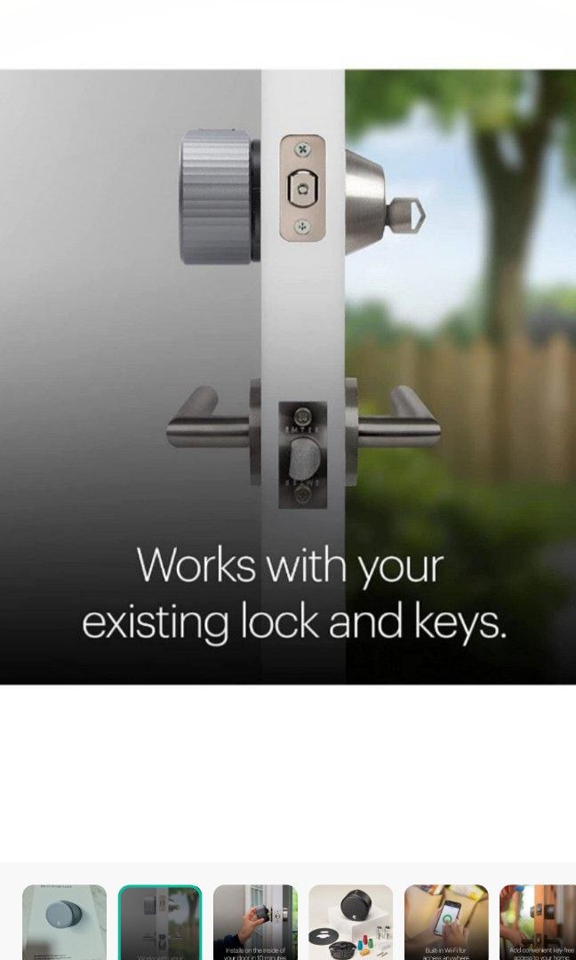 August WiFI Smart Lock (Newest Model 4th Gen NO need Wifi bridge