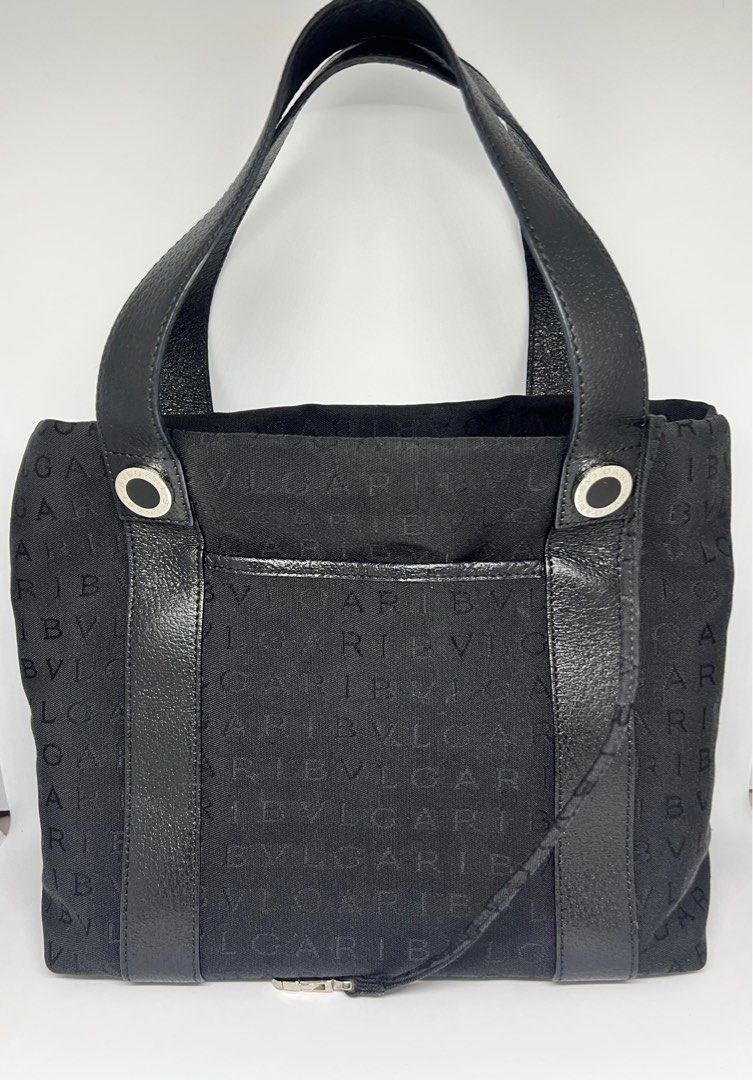 Authentic BVLGARI Logo Small Tote Bag Luxury Bags Wallets on