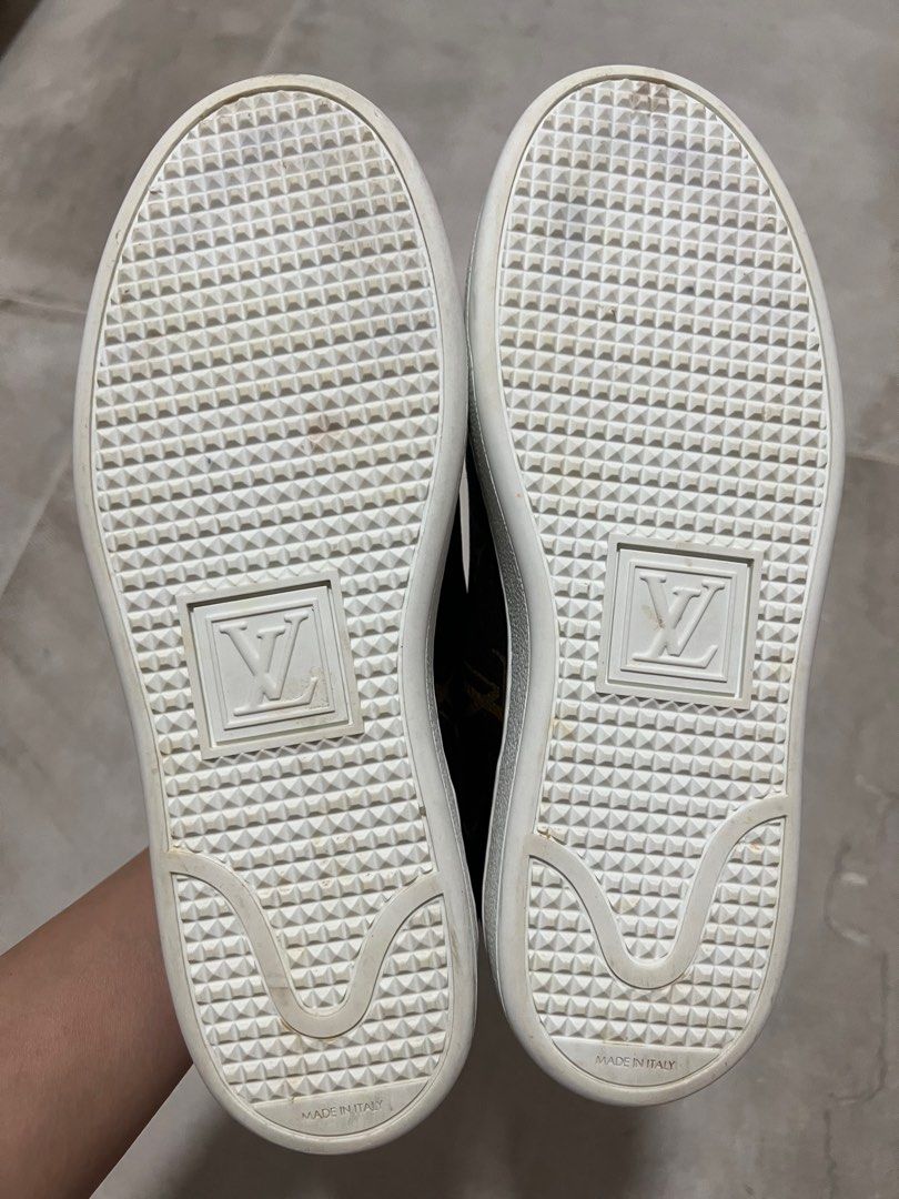 Frontrow leather trainers Louis Vuitton White size 35 IT in Leather -  22372905