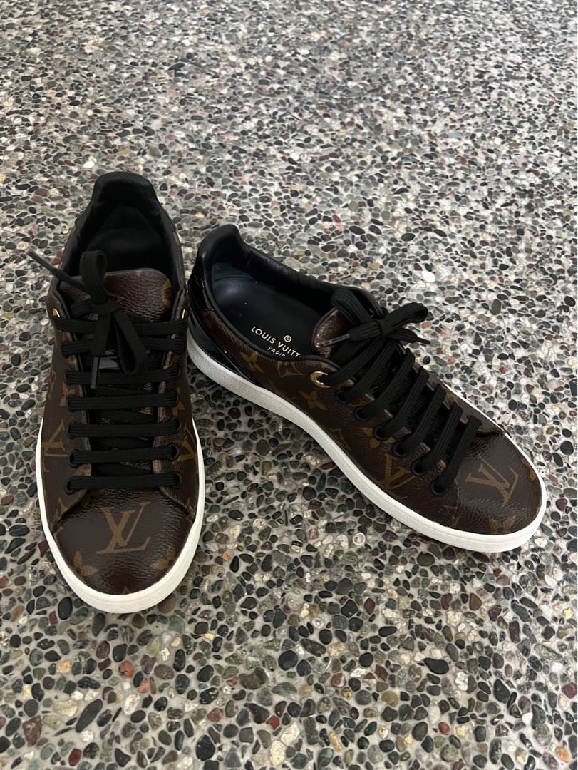 Frontrow glitter trainers Louis Vuitton Gold size 39.5 EU in Glitter -  20910772