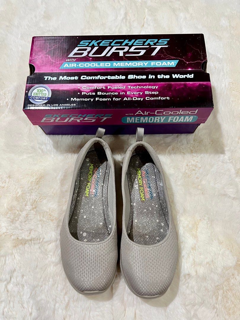 Skechers burst air deals cooled memory foam womens