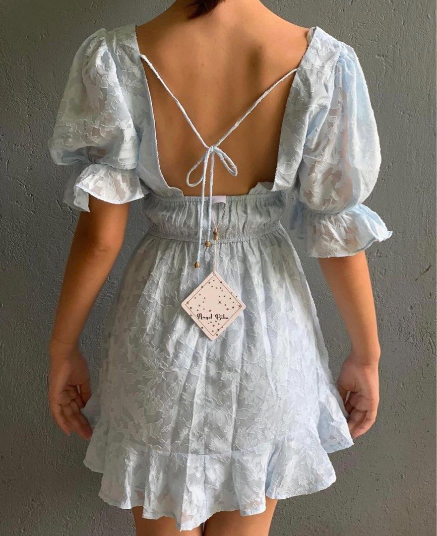 angel biba blue dress Baby Blue Angel Short Dress Biba for Women main image 0