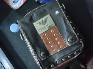 Bag wallet giorgio armani original leather dompet pria kulit asli
