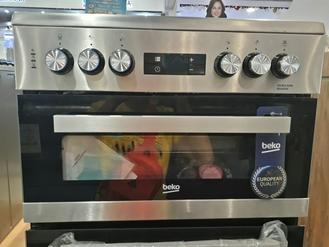 Beko Electric Cooker Ceramic Type BDC6C55X 60cm, TV & Home Appliances