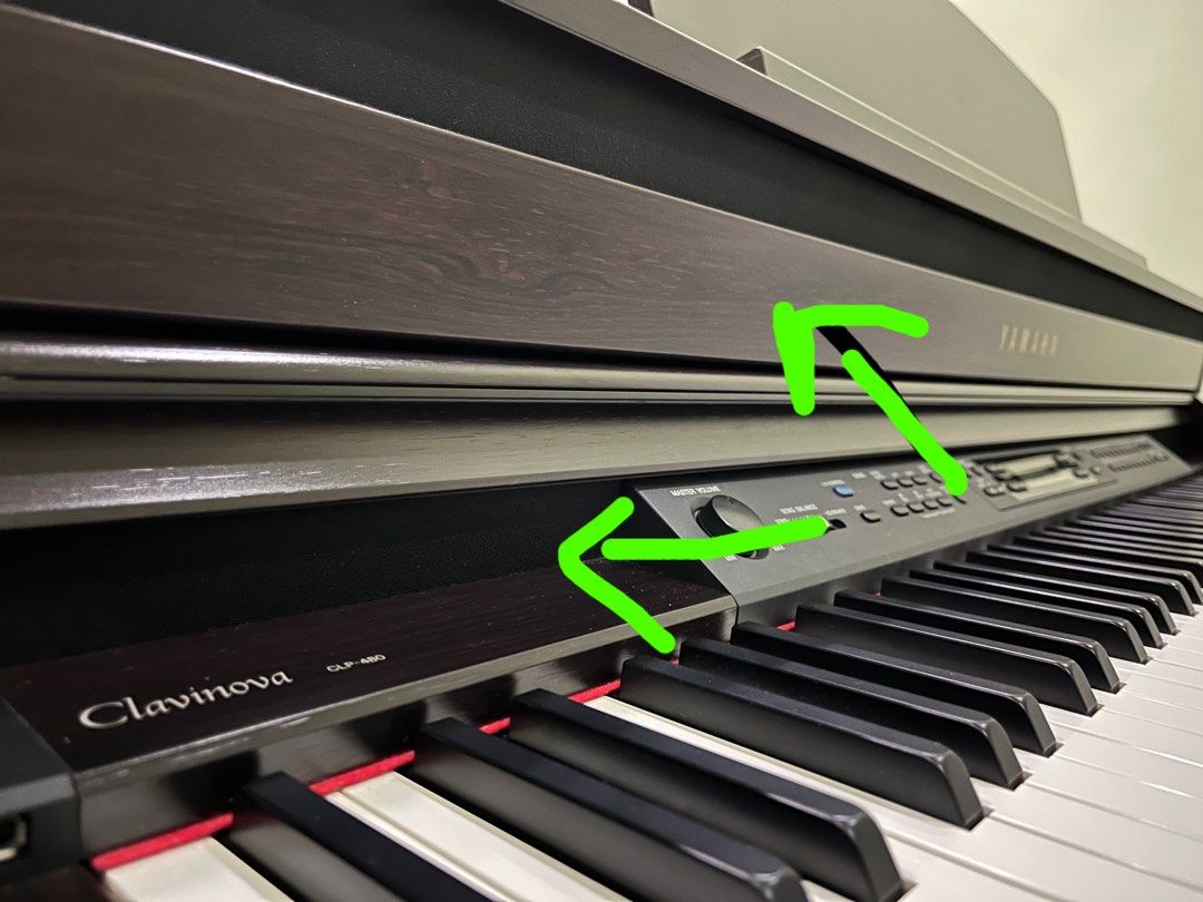 Best Wood Keys Yamaha CLP480 Digital Piano Triple Amp System, Hobbies