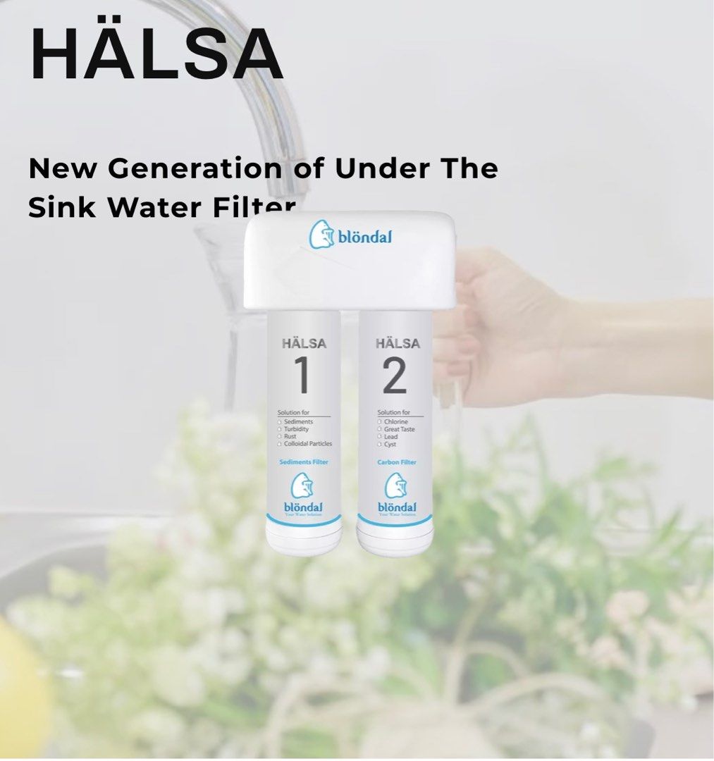 [MADE IN USA] Blondal HALSA Undersink Water Filter, TV & Home Appliances, Kitchen Appliances