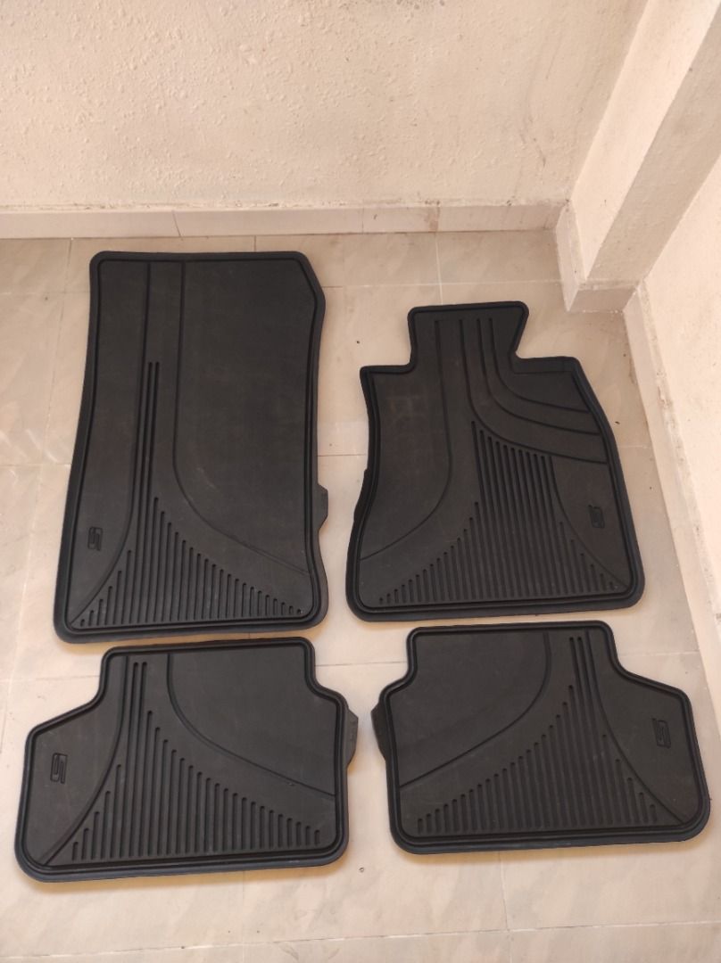 BMW 5 Series G30 G31 Rubber Floor Mats Front + Rear All Weather RHD, 汽車