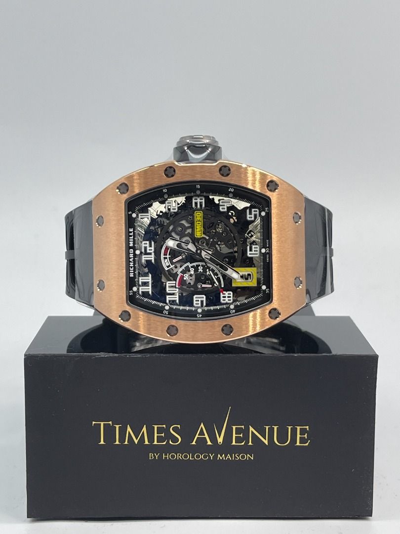 Brand New 2022 Oct Richard Mille RM030 RGTI Rose Gold Titanium, Luxury