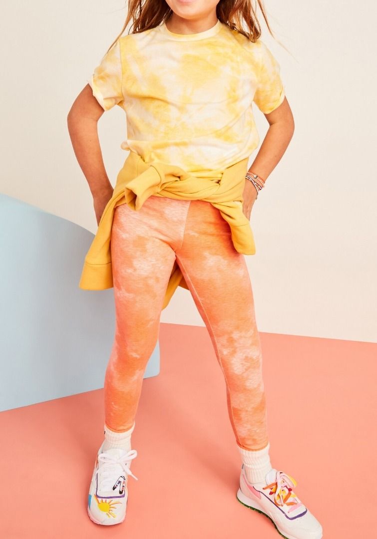 Brand New OLD NAVY Orange Girls Leggings - Size 10-12 Large