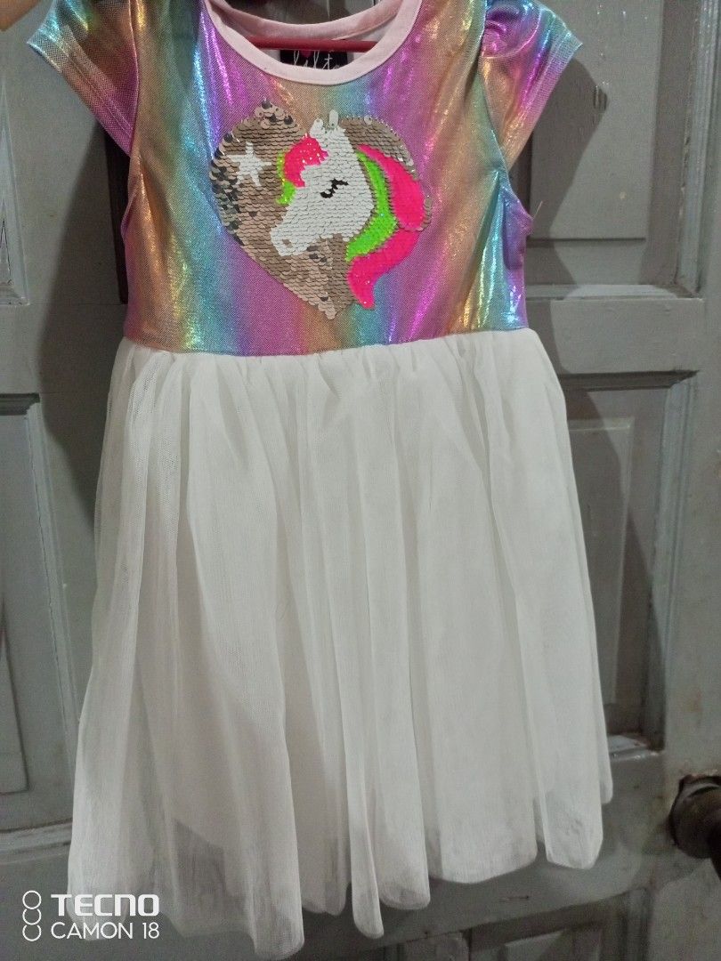 Brand New Unicorn Lilt Dress 2 3Y Babies Kids Babies Kids Fashion on Carousell