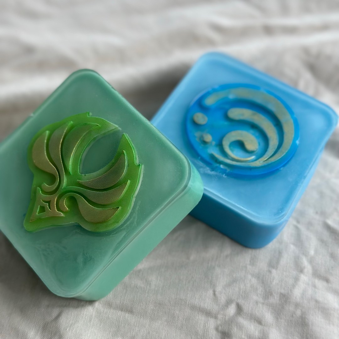 [Bubble Blocks Genshin Impact] Natural Handmade Melt and Pour Soap