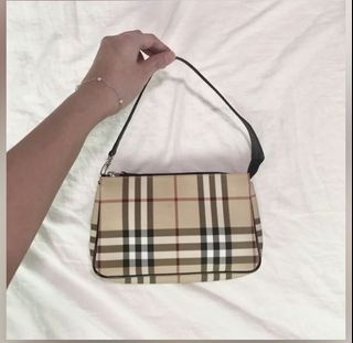 Burberry nova check shoulder tote bag