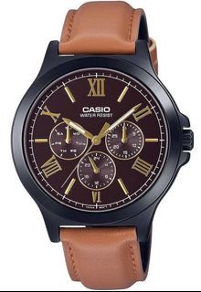 Casio General MTP-V300BL-5A Brown Leather Band Men Watch