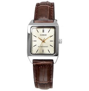 Casio LTP-V007 “Cartier” Style Brown Leather Women Watch vintage classic look