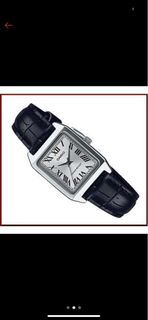 Vintage Casio LTP-V007L-7B1 Standard Analog Silver Dial Leather Ladies / Womens Watch