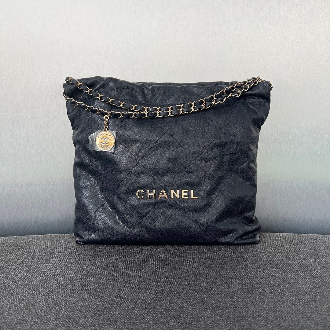 Chanel 22 Tote Medium Caviar, Luxury, Bags & Wallets on Carousell