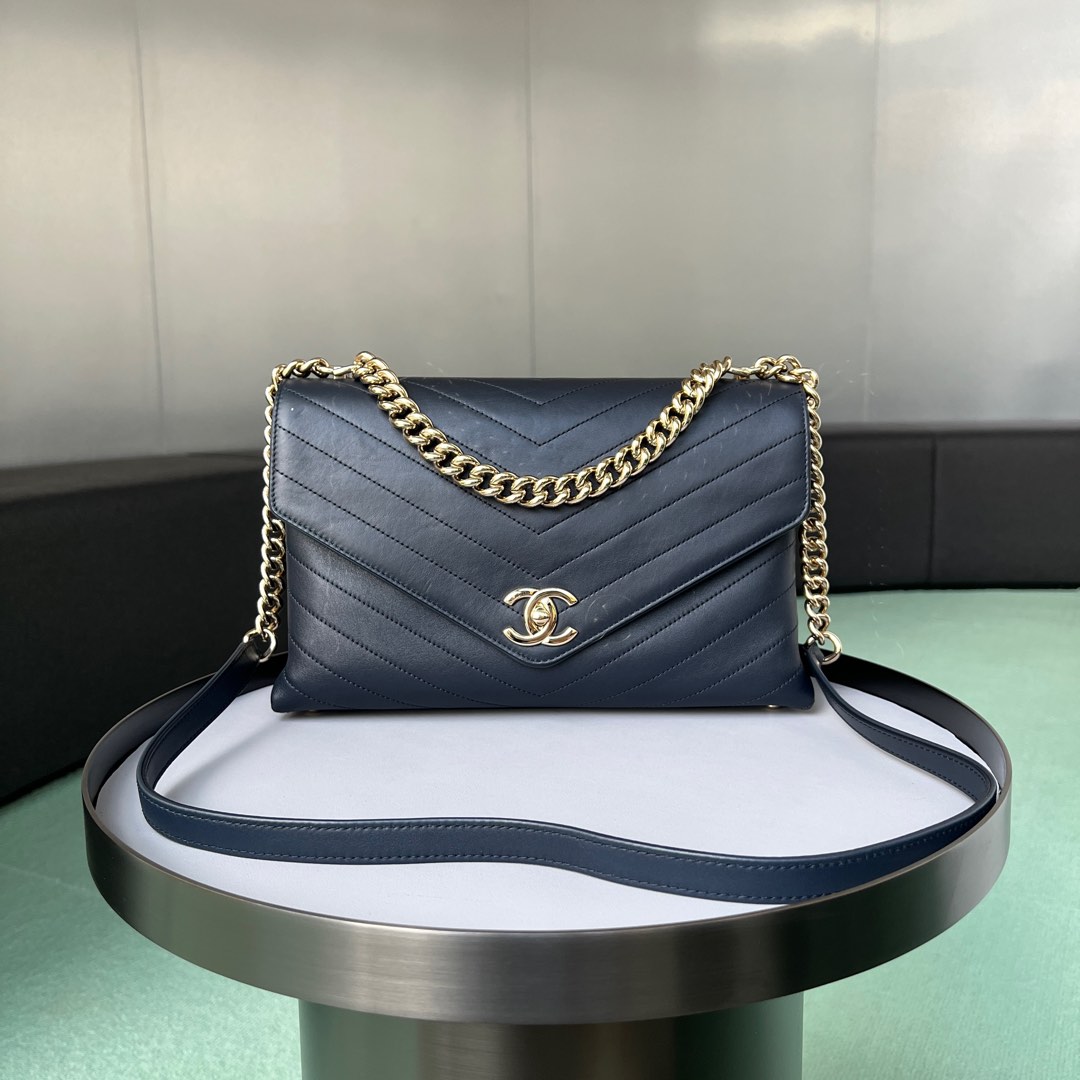 Chanel Coco Chevron Flap Luxury Bags Wallets on Carousell
