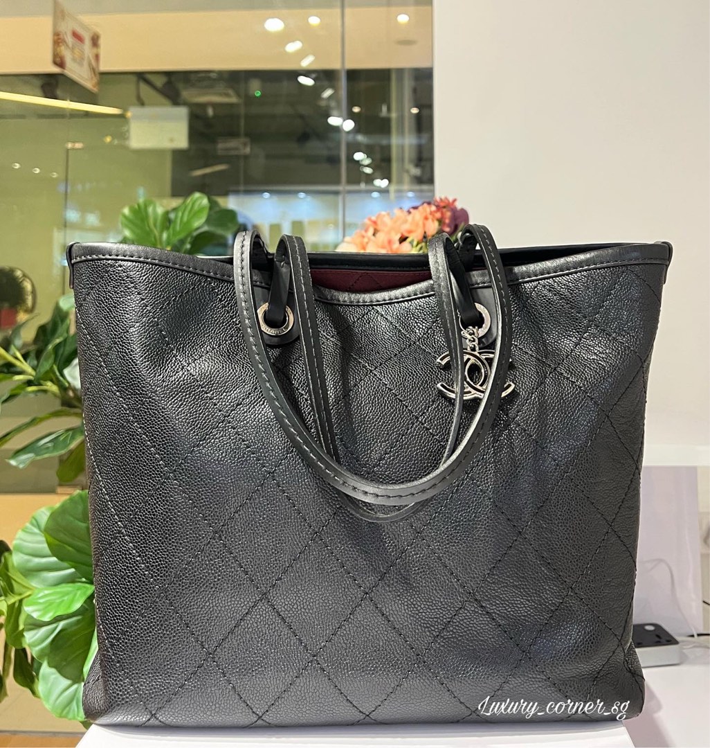 CHANEL LARGE ZIP SHOPPING TOTE, Luxury, Bags & Wallets on Carousell