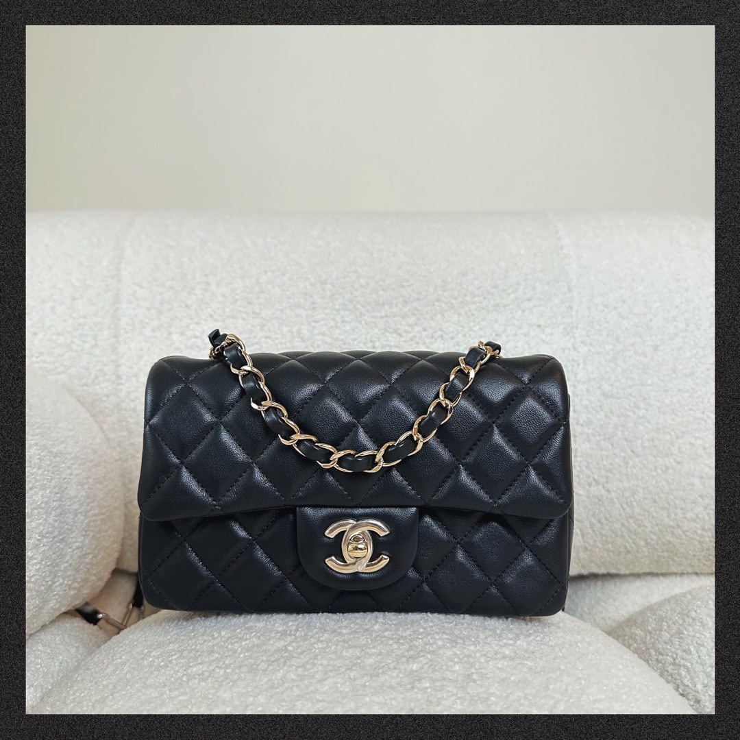 Chanel Mini Rectangle Flap Bag (22s), Women's Fashion, Bags & Wallets ...