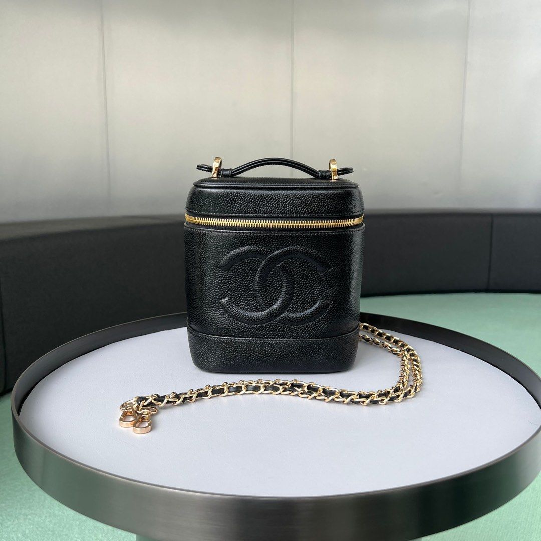 Chanel Vintage Timeless CC Vanity, Luxury, Bags & Wallets on Carousell