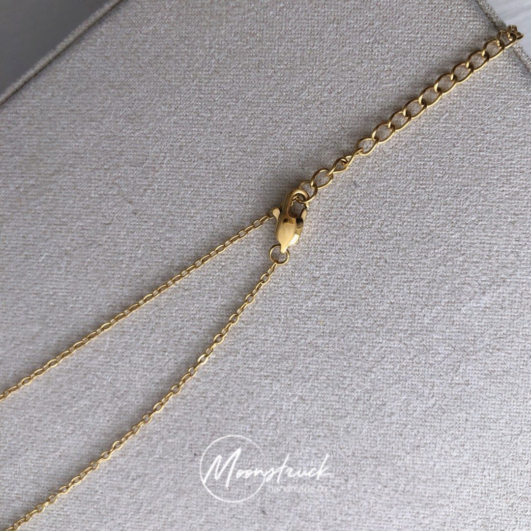 Dainty 18k gold necklace store