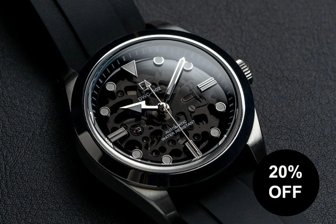 DIY Watchmaking Kit Expedition Watch With Sapphire Dial + 2 Straps