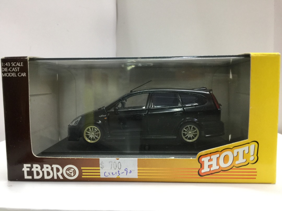 EBBRO 1/43 HONDA MUGEN STREAM M7 SPORT BLACK (43288) (C1213-90), 興趣及遊戲, 玩具&  遊戲類- Carousell