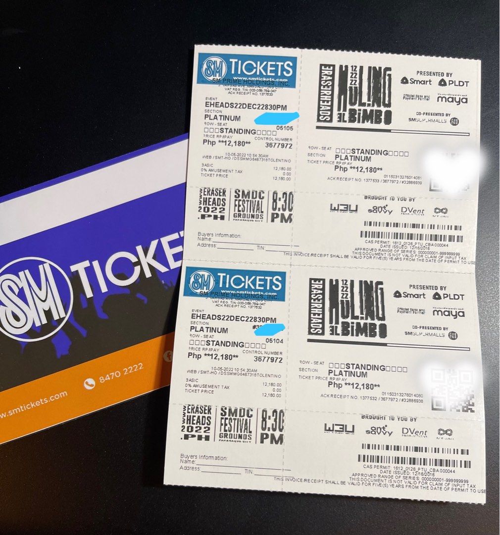 Eraserheads Platinum tickets Huling El Bimbo Good deal, Tickets
