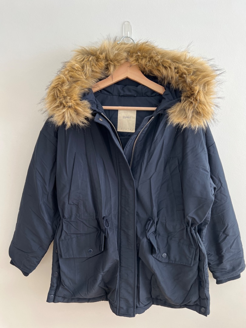Esprit Women s Hooded Woven Down Jacket Women s Fashion Coats