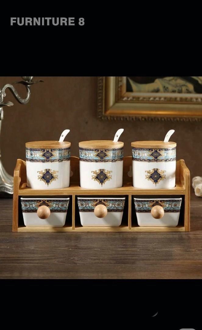 F8-0287 Royal Floral Kitchen Canister Set, TV & Home ...
