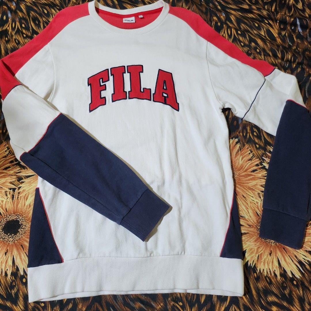 FILA New Logo Side Block Man to Man Sweatshirt (worn by BTS SUGA JHOPE ...