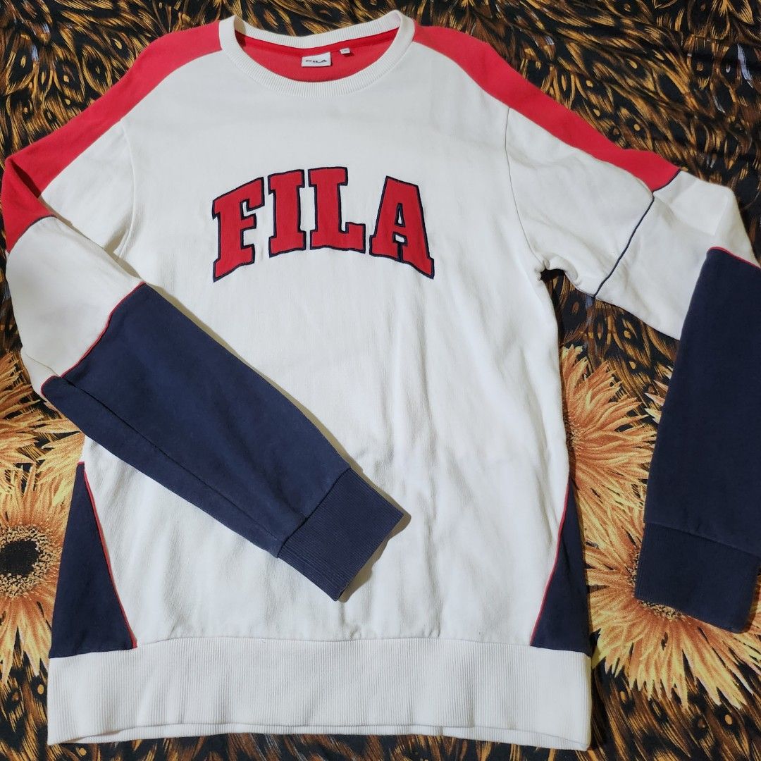 FILA New Logo Side Block Man to Man Sweatshirt (worn by BTS SUGA JHOPE ...