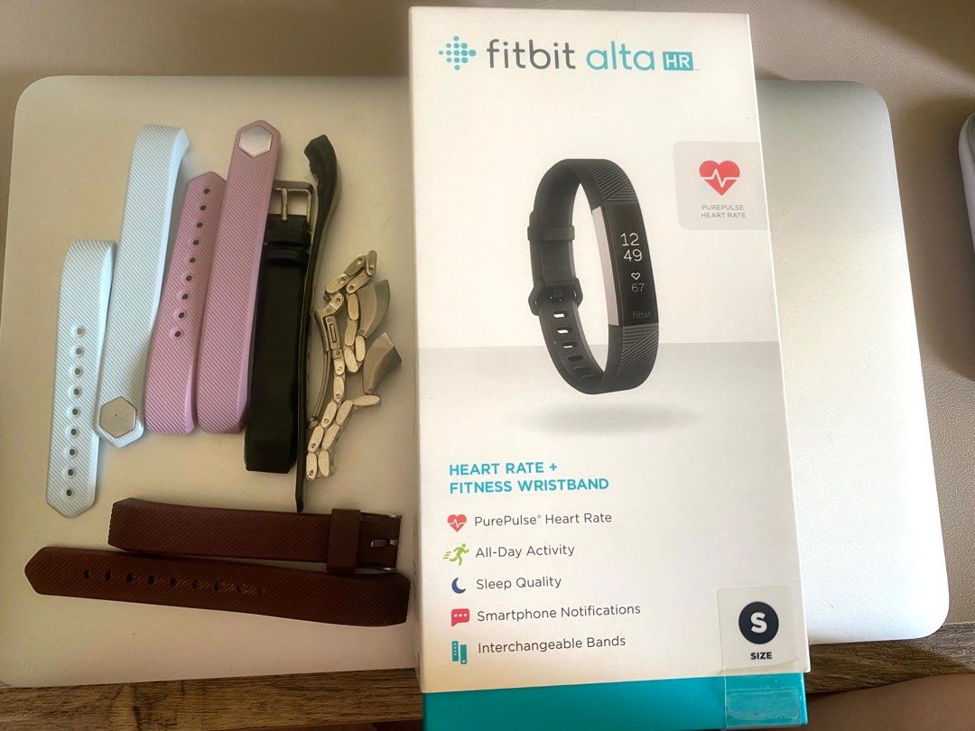 Fitbit alta hr black discount small
